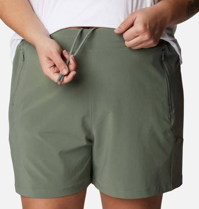 Pantaloni Scurti Columbia PFG Tidal II Dama Masline Verzi | Plus Size HL1M0QZ87